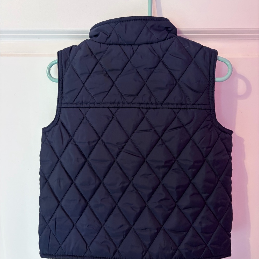 Janie and Jack Dark Navy Quilted Vest - Picture 4 of 4